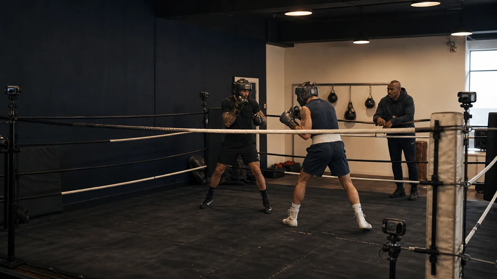 Partner-supplied AICO demonstration showing camera-tracked boxing movement