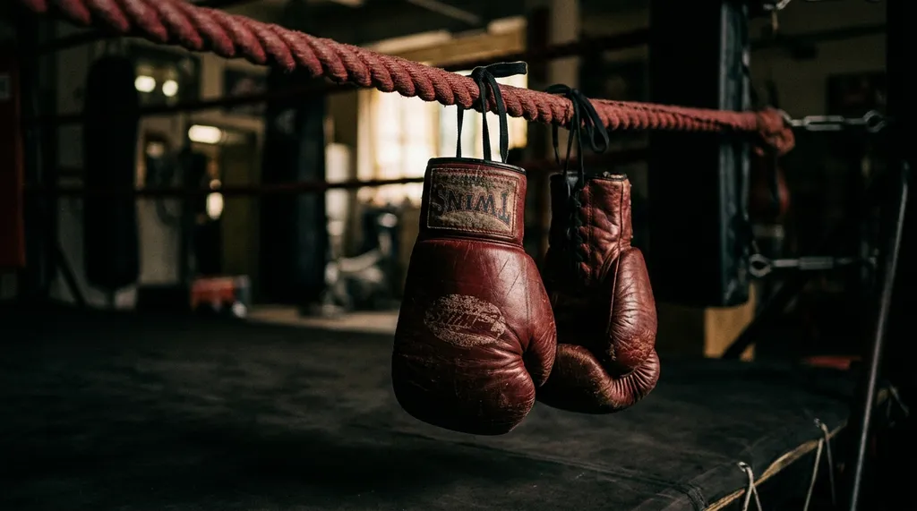 Boxing gloves and wraps