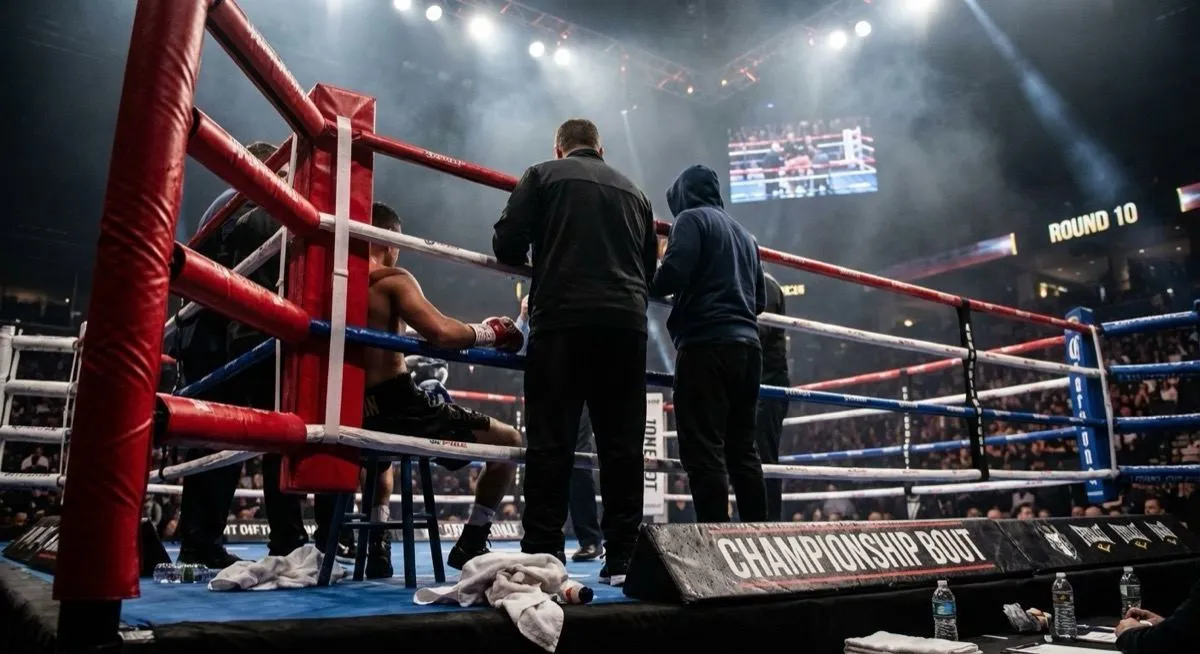 Team support at competition, Honour and Glory Boxing Club
