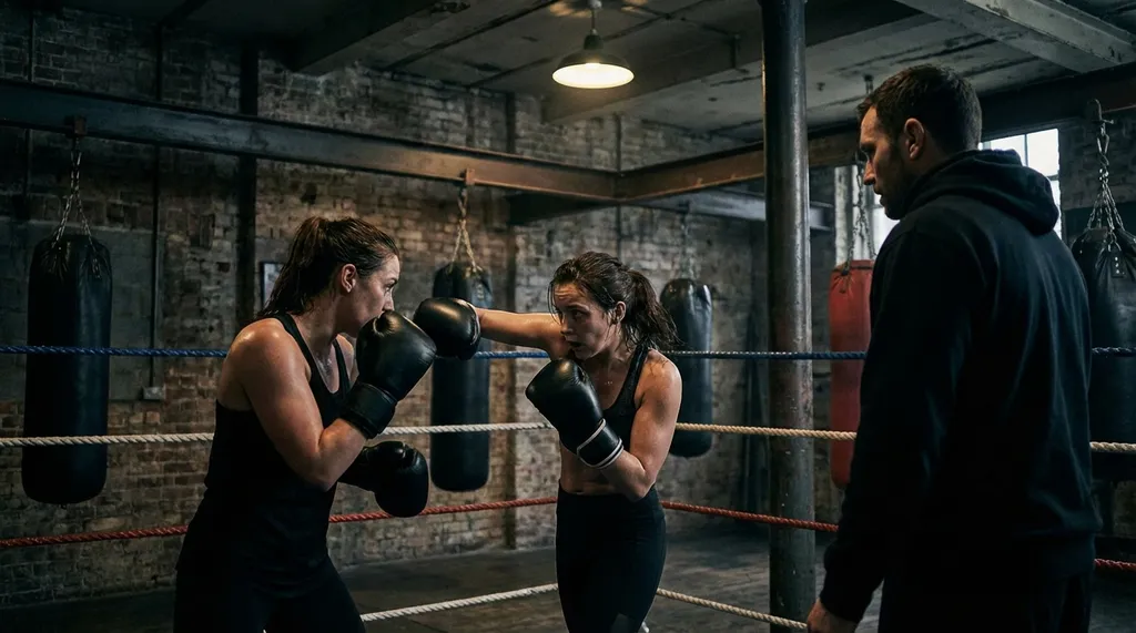 Training at Honour and Glory Boxing Club