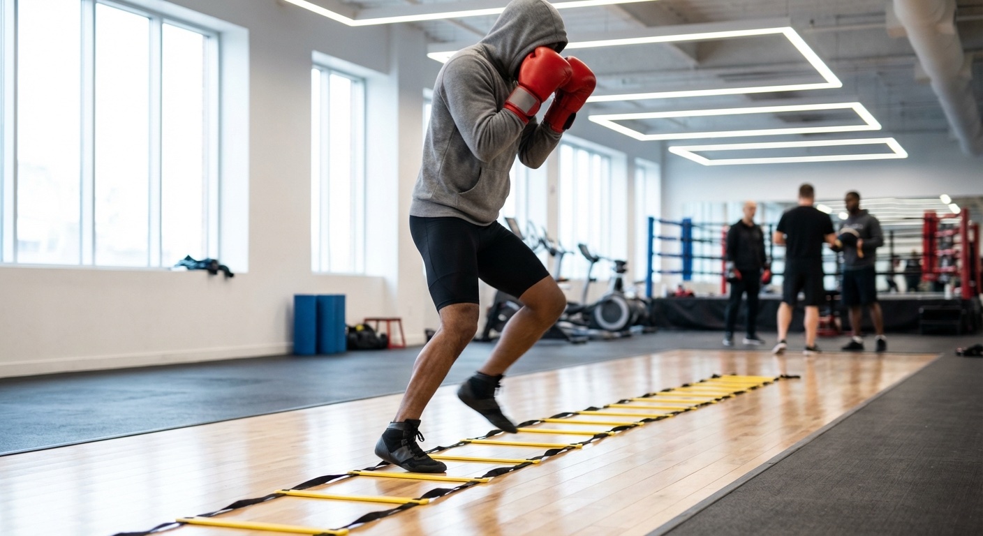 Boxing Footwork Drills Home - illustration 1