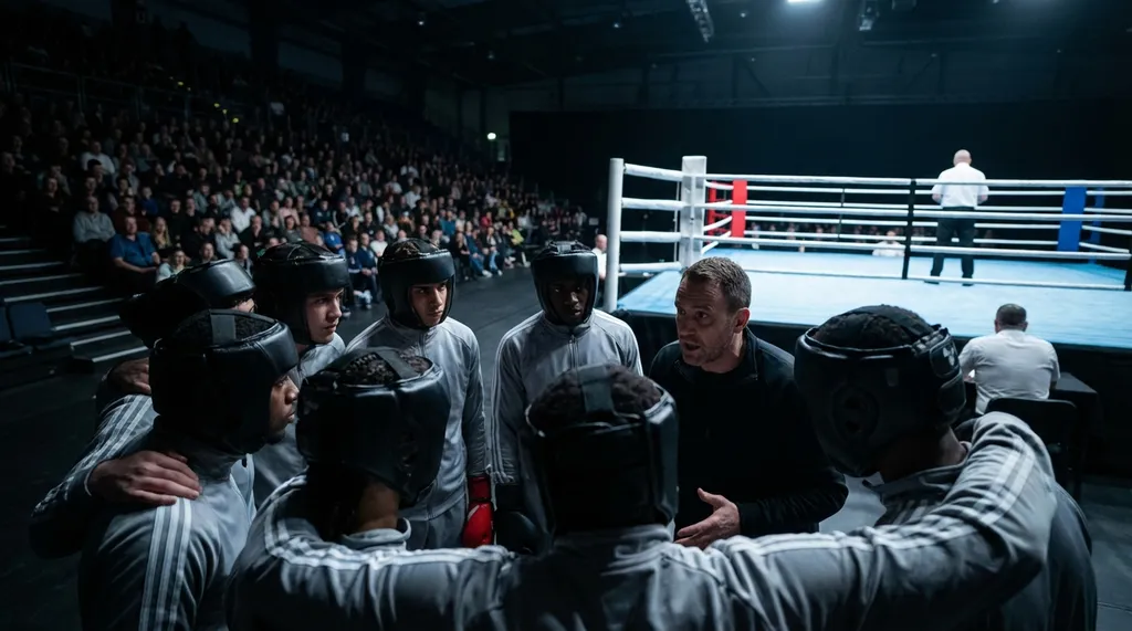 Team photo at Honour and Glory Boxing Club