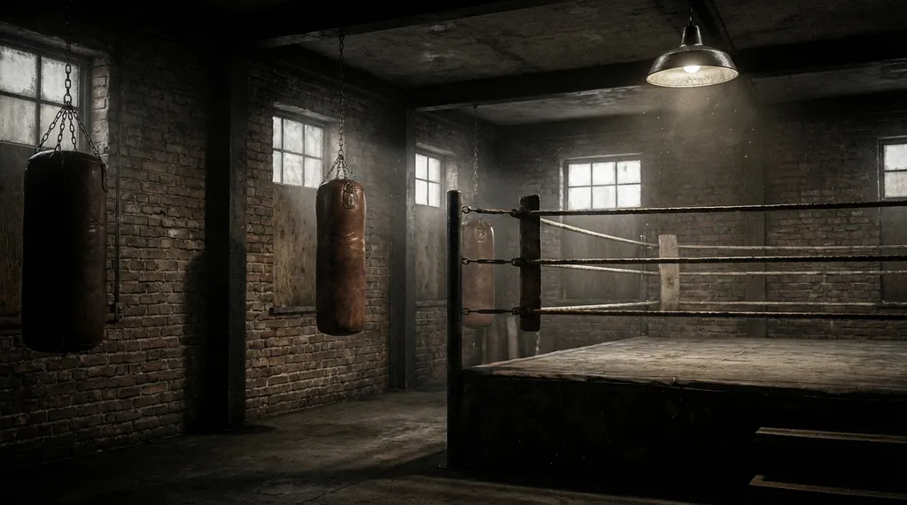 Gym interior at Honour and Glory Boxing Club