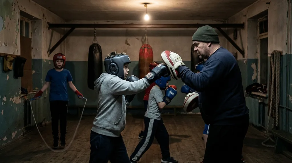 Youth training at Honour and Glory Boxing Club