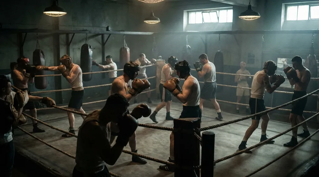 Ring group at Honour and Glory Boxing Club