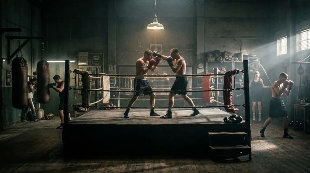 Ring and training at Honour and Glory Boxing Club