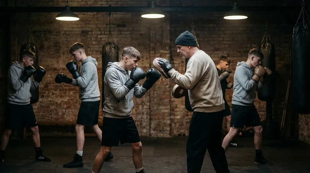 Youth training session at Honour and Glory Boxing Club