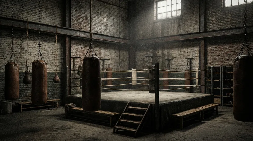 Gym interior at Honour and Glory Boxing Club