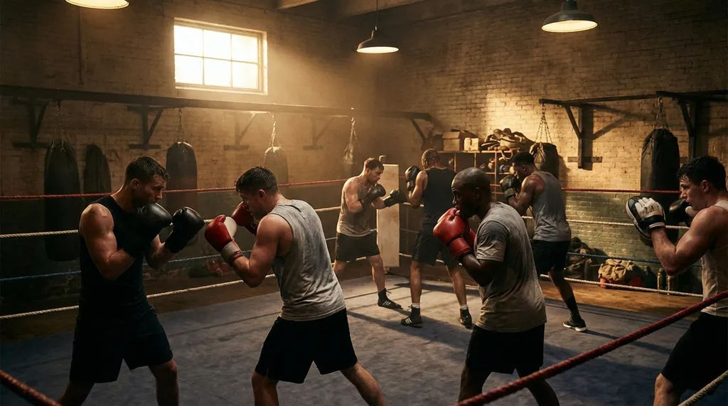Gym interior at Honour and Glory Boxing Club