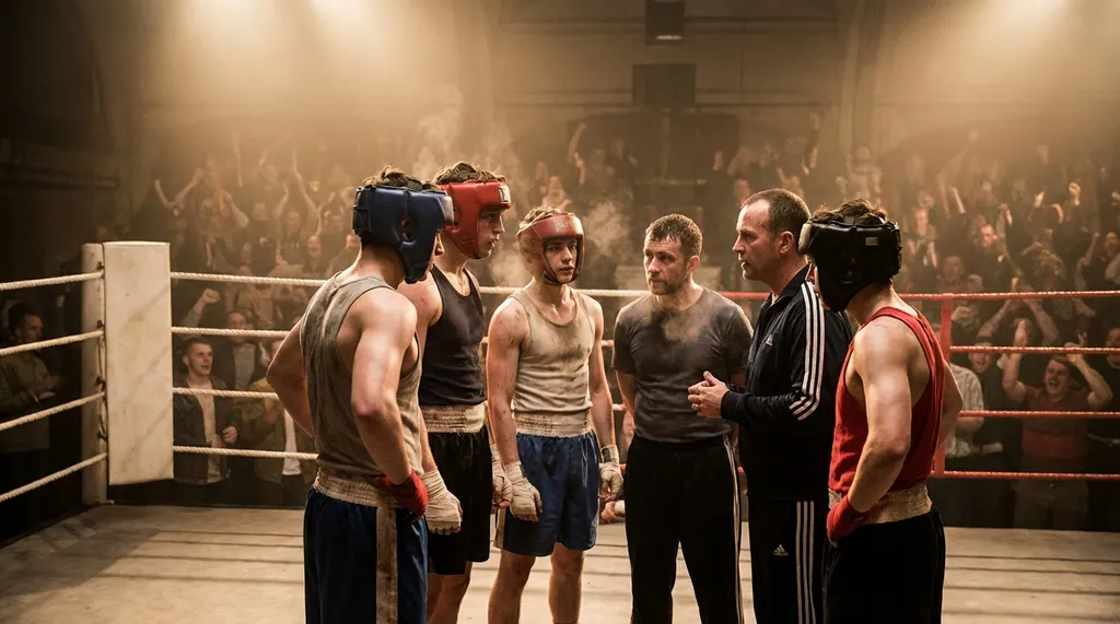 Team training at Honour and Glory Boxing Club