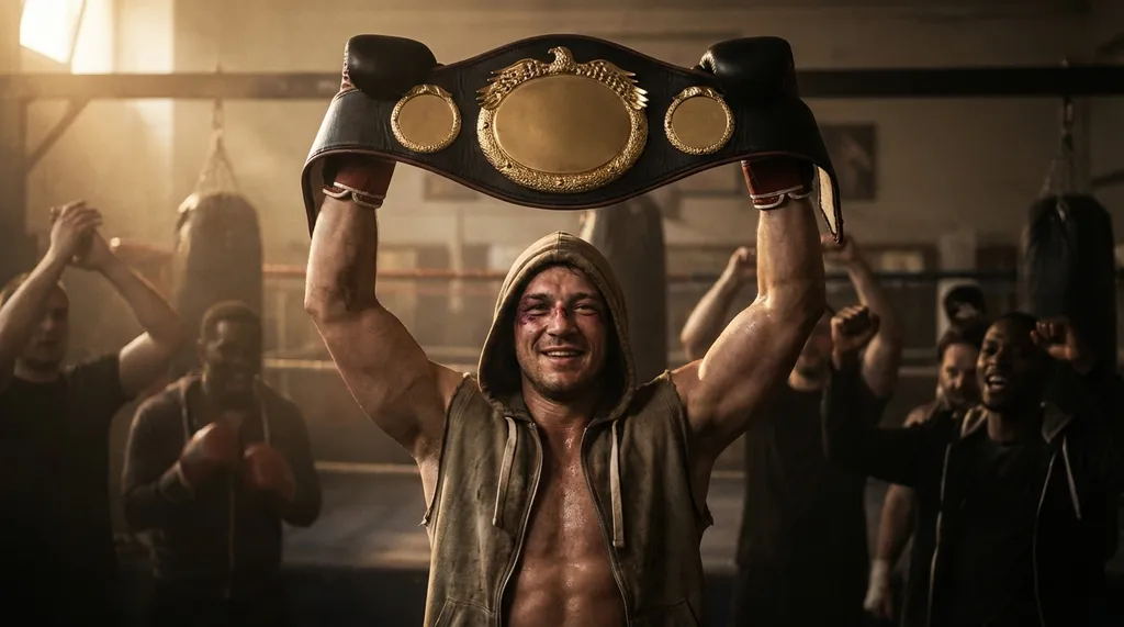 Belt winner at Honour and Glory Boxing Club