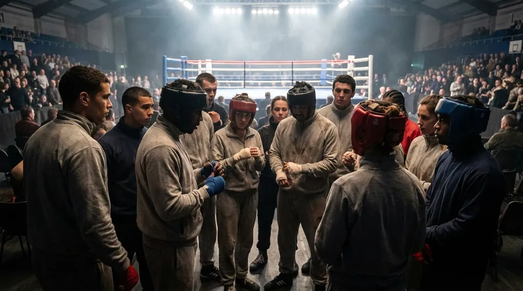 Competition team at Honour and Glory Boxing Club