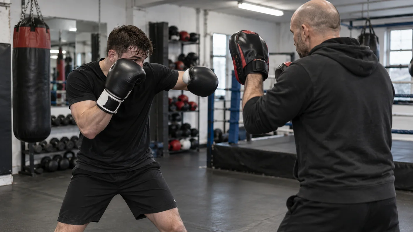 High Guard Block to Lead Hook: Boxing Counter
