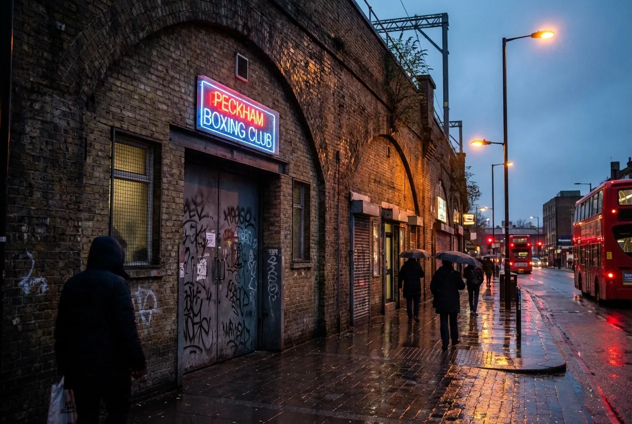 Honour and Glory Boxing Club exterior, Kidbrooke, SE London
