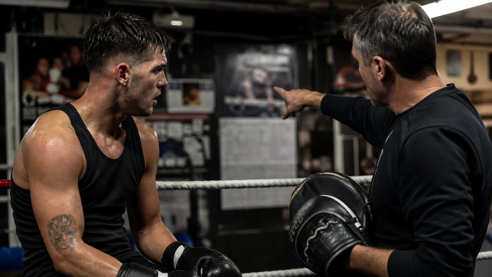 Article-specific boxing training scene for this guide
