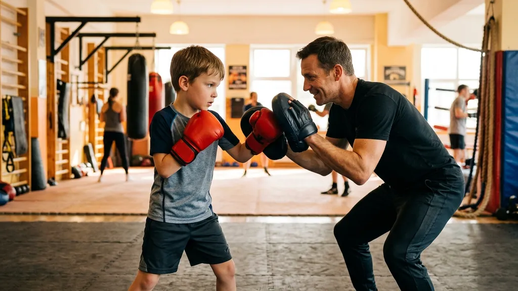 Children's boxing training at Honour and Glory, Kidbrooke