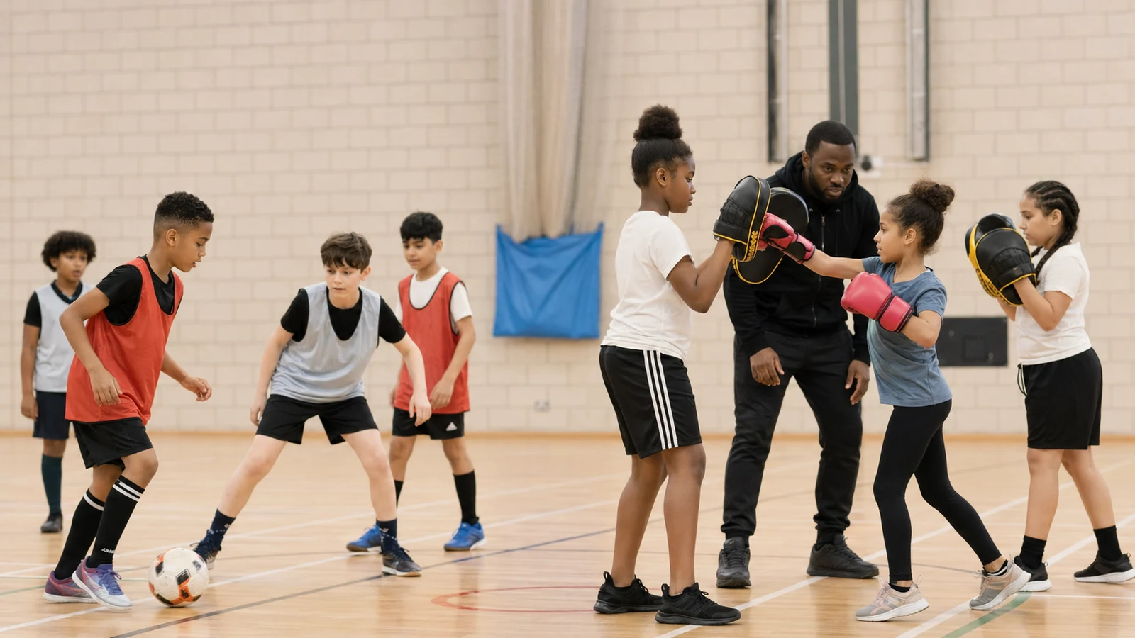 Junior training session at Honour and Glory Boxing Club