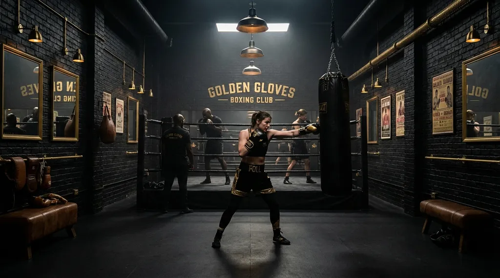 Training at Honour and Glory Boxing Club