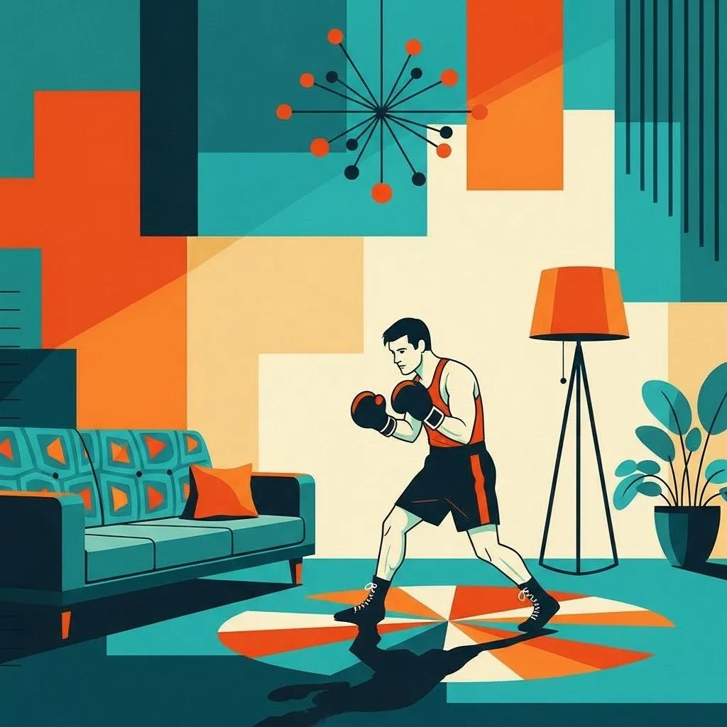 Coach-led boxing footwork session using ladder work as part of a wider technical warm-up