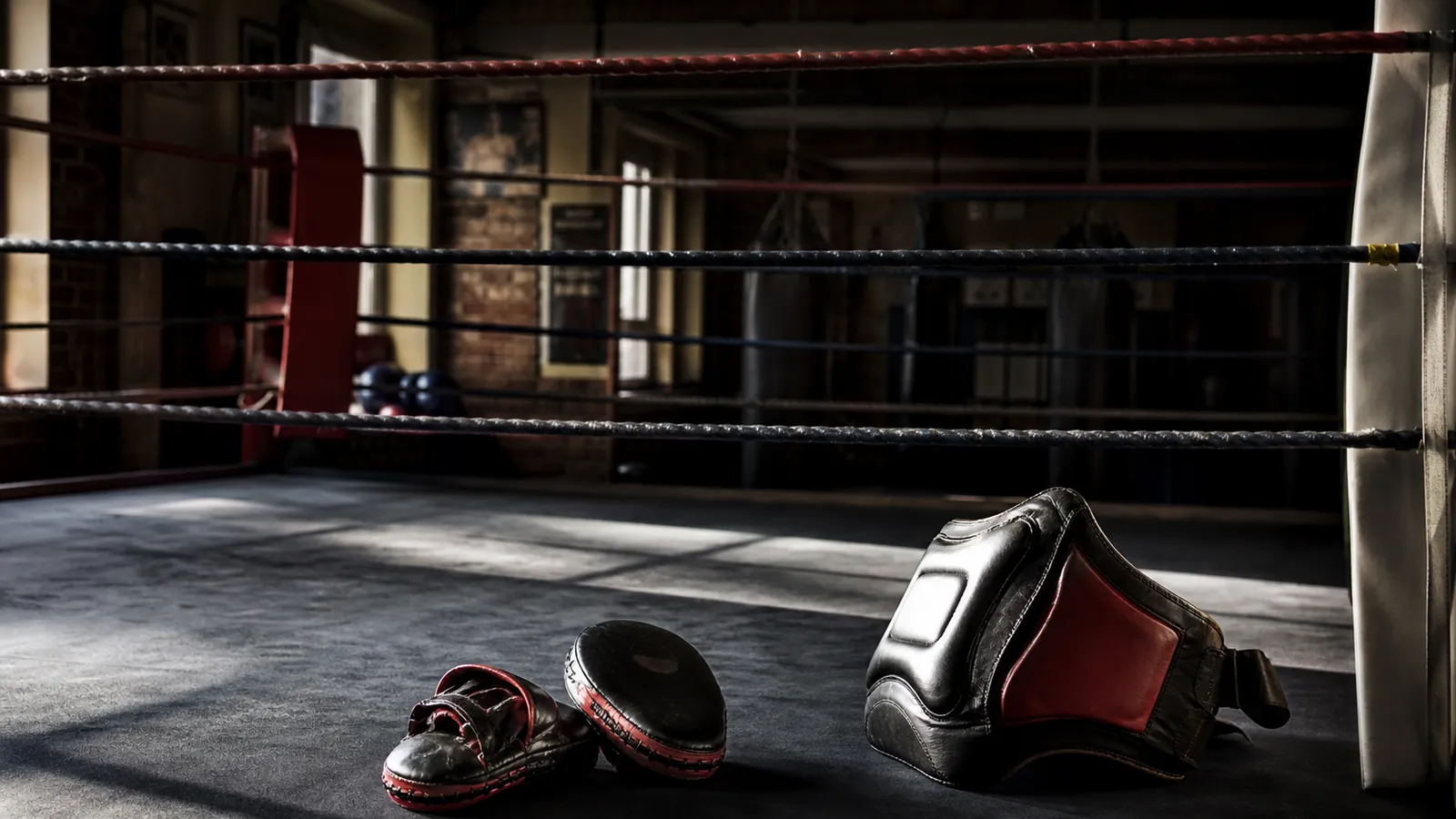 Generic boxing gym equipment for studying pressure and pacing