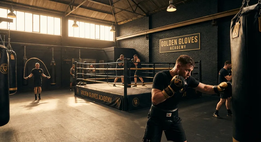 Team photo at Honour and Glory Boxing Club