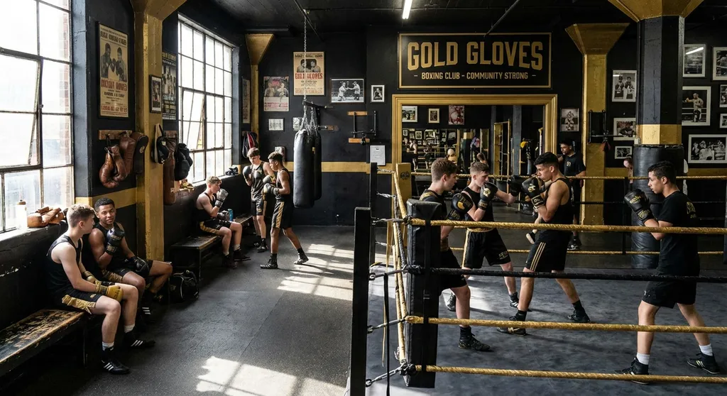 Youth training at Honour and Glory Boxing Club