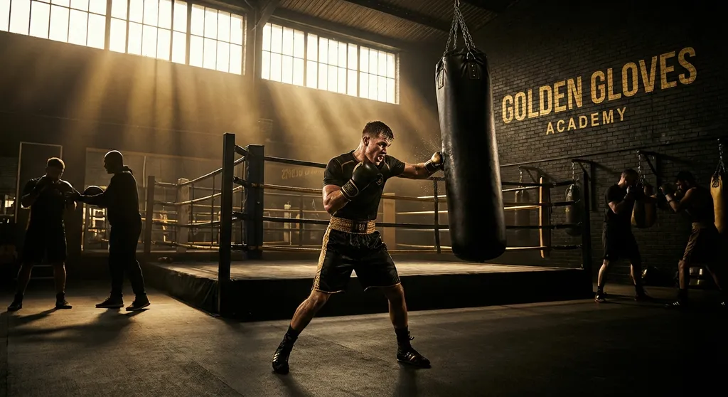 Gym interior with equipment at Honour and Glory Boxing Club