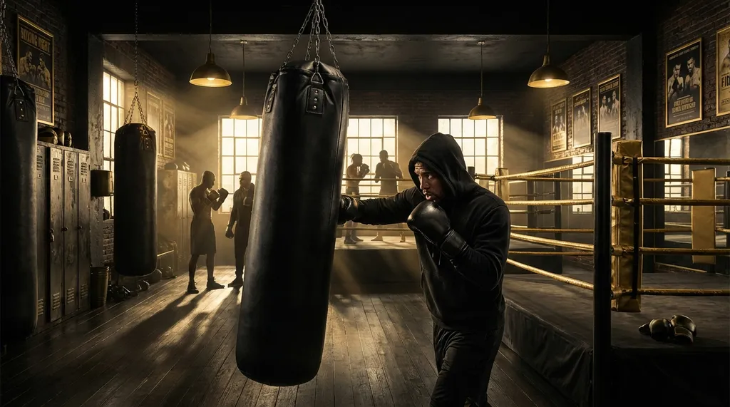Training at Honour and Glory Boxing Club