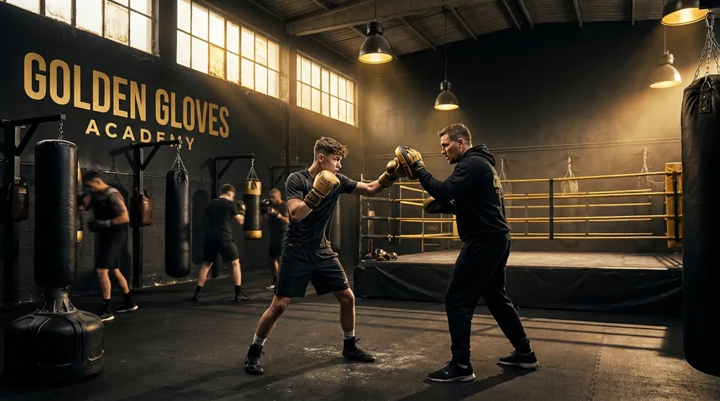 Youth training at Honour and Glory Boxing Club