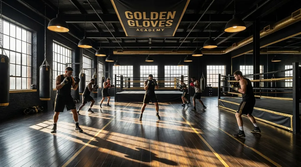 Boxing footwork training at Honour and Glory Boxing Club
