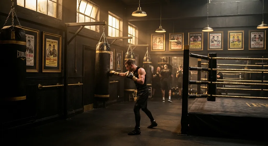 Gym interior at Honour and Glory Boxing Club