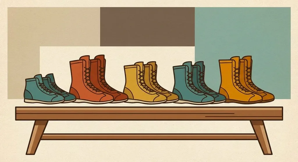 Illustrated boxing boots showing ankle support and lightweight training footwear