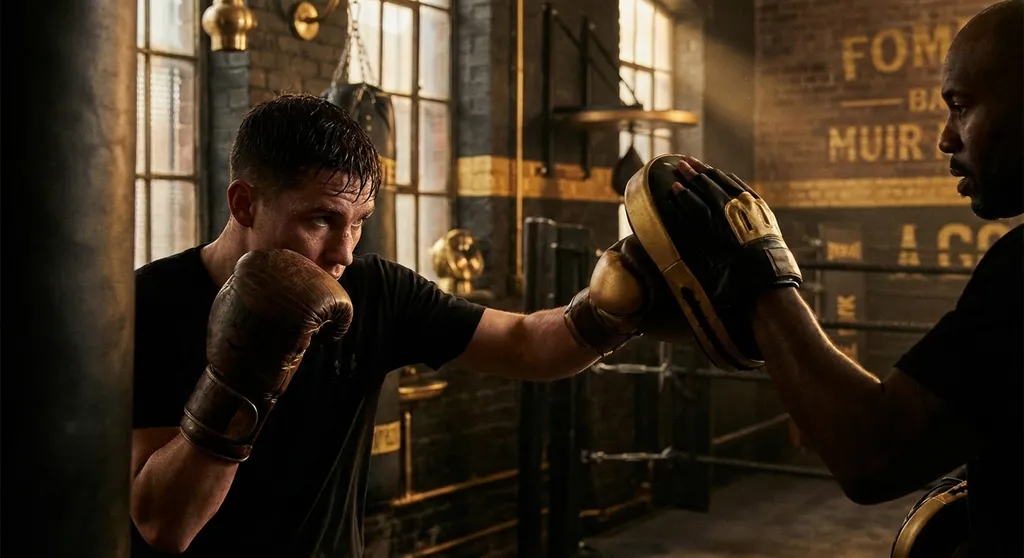 Boxers training inside a community boxing gym