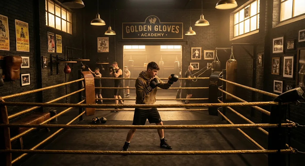 Boxers training together inside a community gym