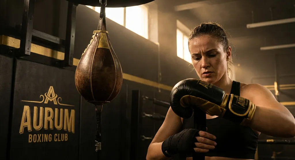 Women training together in a boxing class