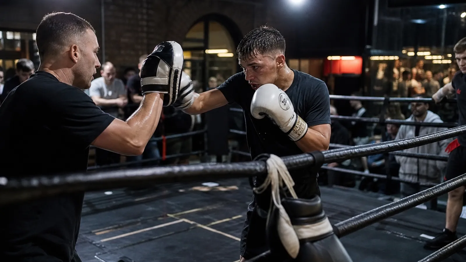 Article-specific boxing training scene for this guide