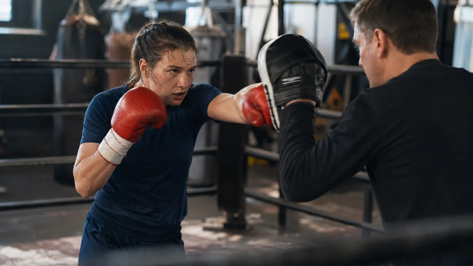 Article-specific boxing training image