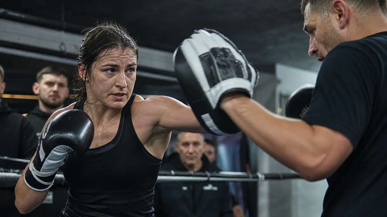 Article-specific boxing training scene for this guide