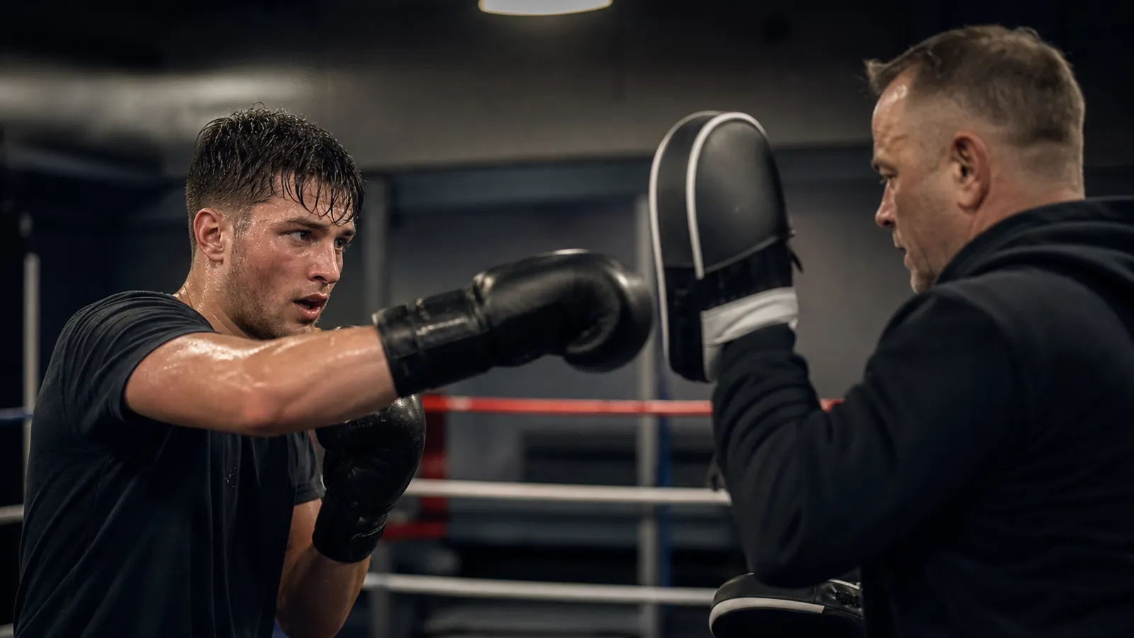 Article-specific boxing training scene for this guide