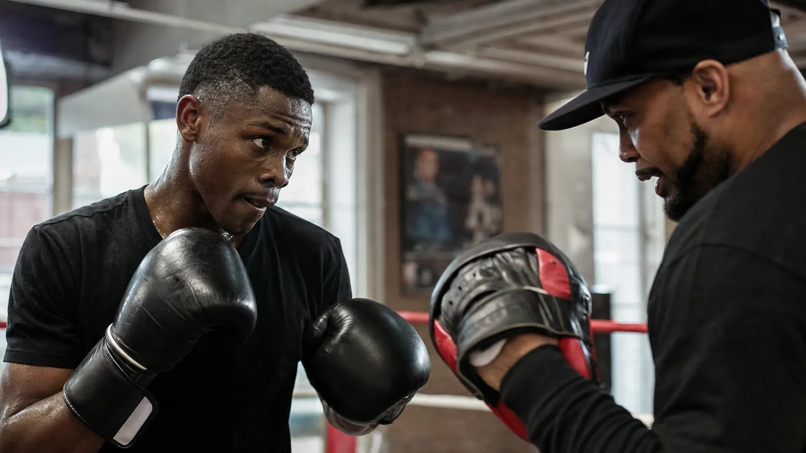 Article-specific boxing training scene for this guide