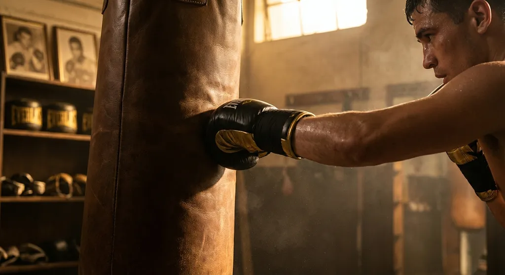 Young boxers training inside a community gym