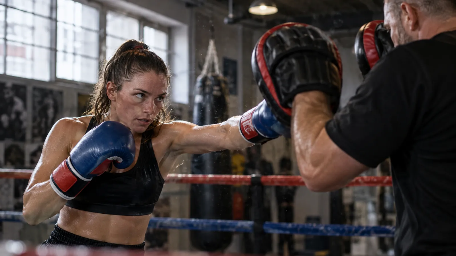 Article-specific boxing training image