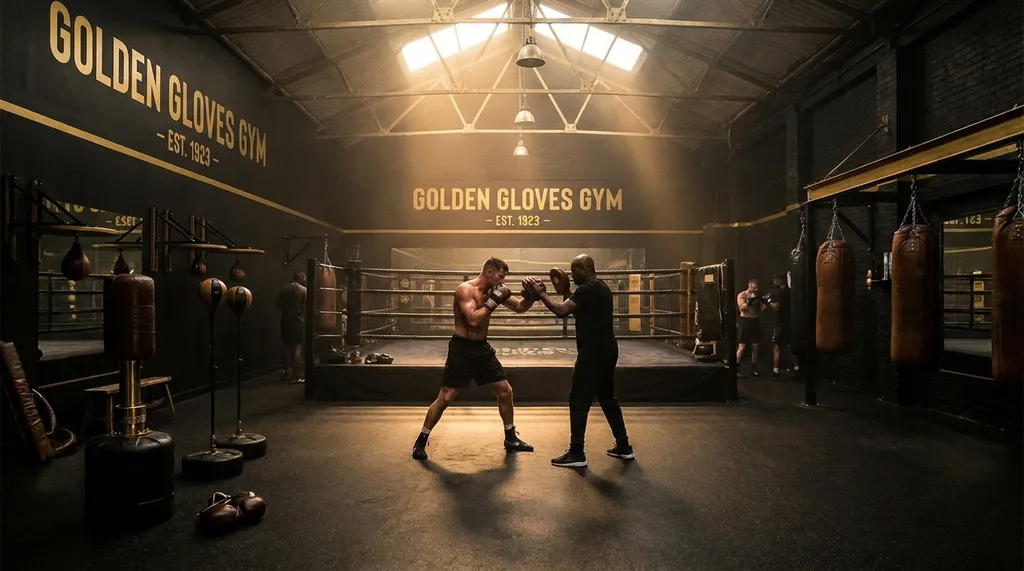 Training at Honour and Glory Boxing Club