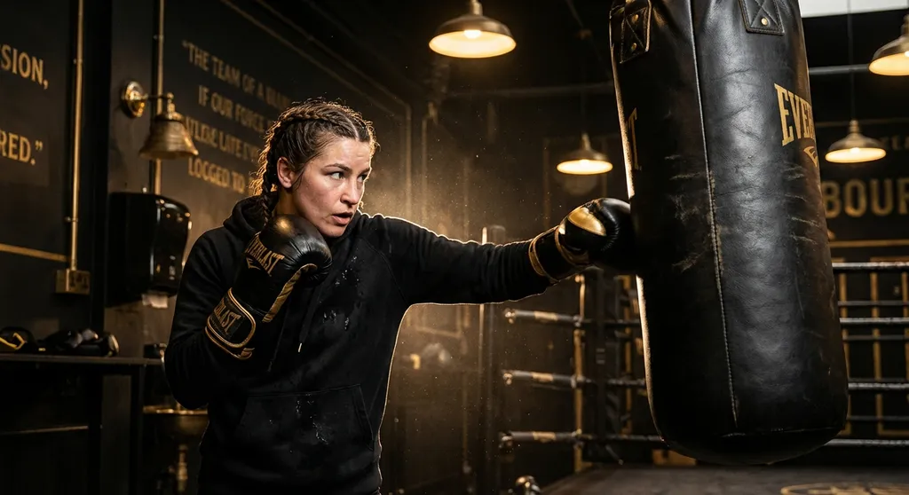 Women boxing together in training at Honour and Glory Boxing Club