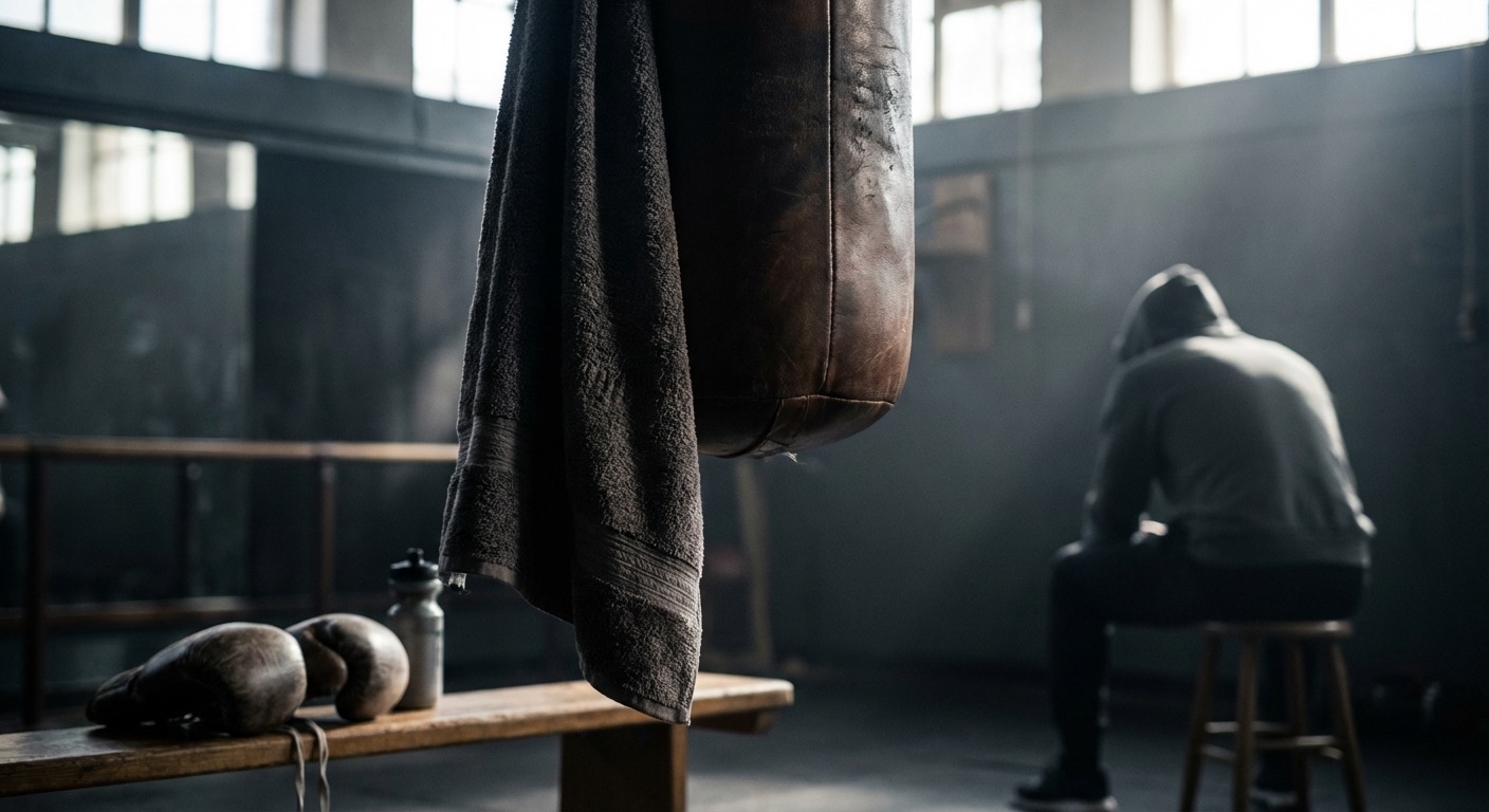 Happy group finishing a boxing fitness class