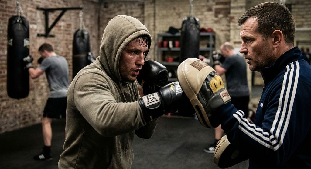 Boxer receiving focused individual coaching during a personal training session - the depth of one-on-one instruction