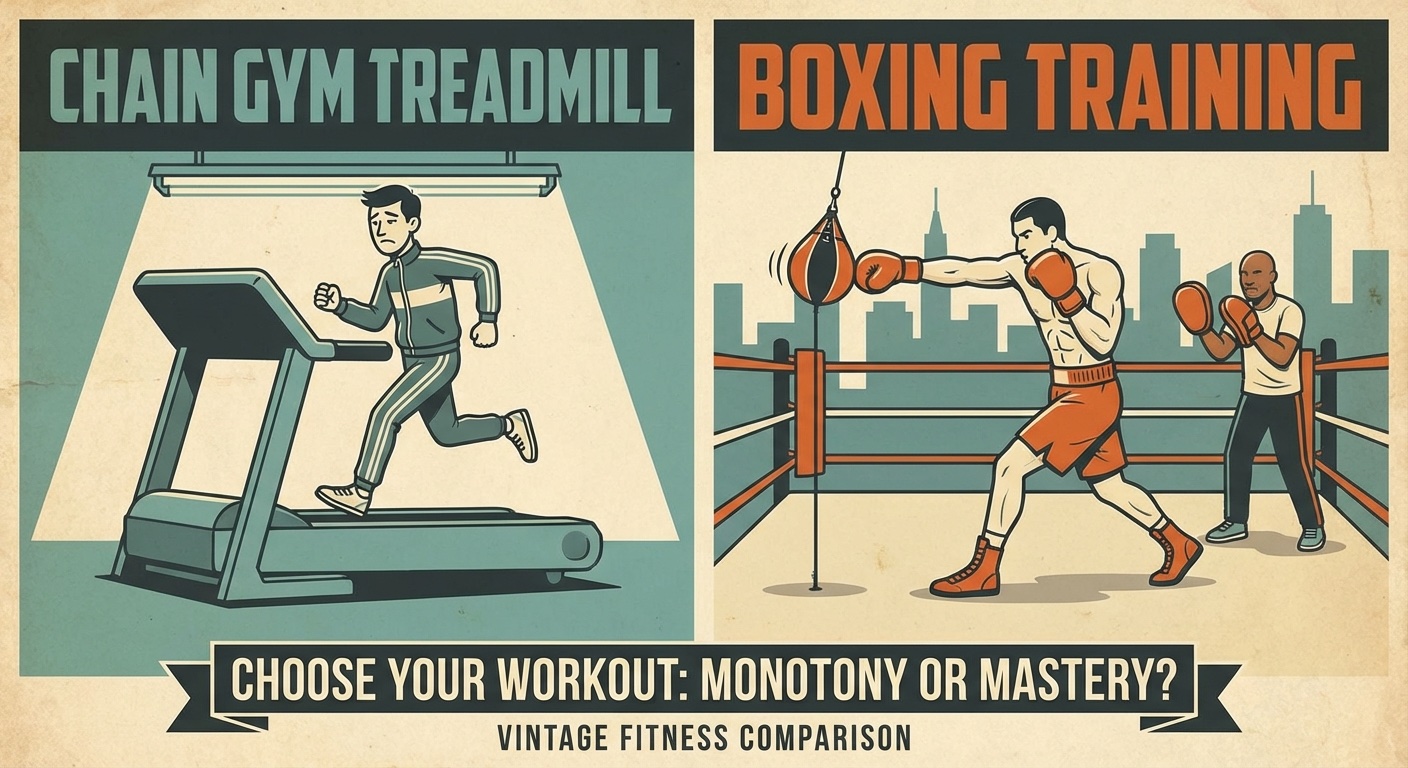Comparing chain gym to boxing training