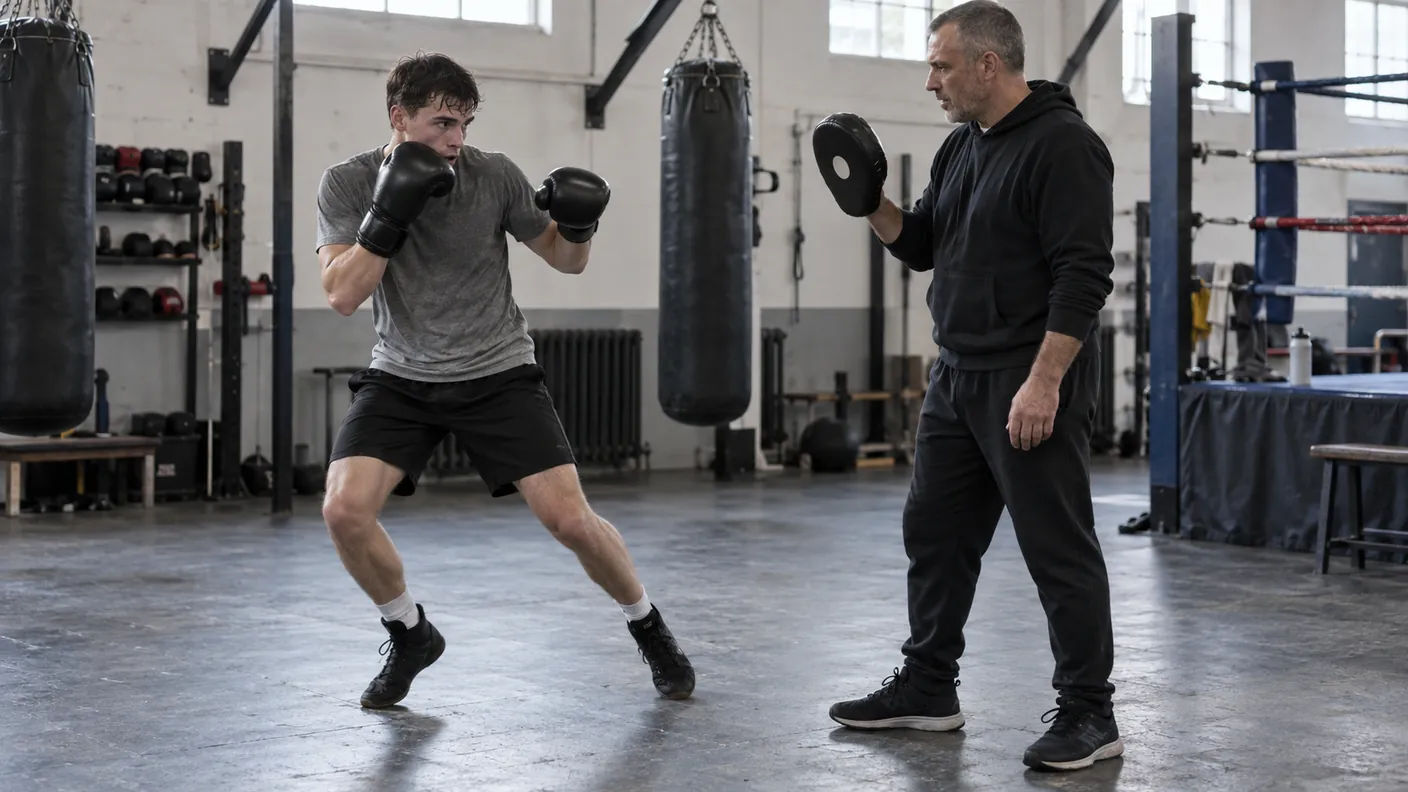 Parry While Moving: A Boxing Pressure Drill