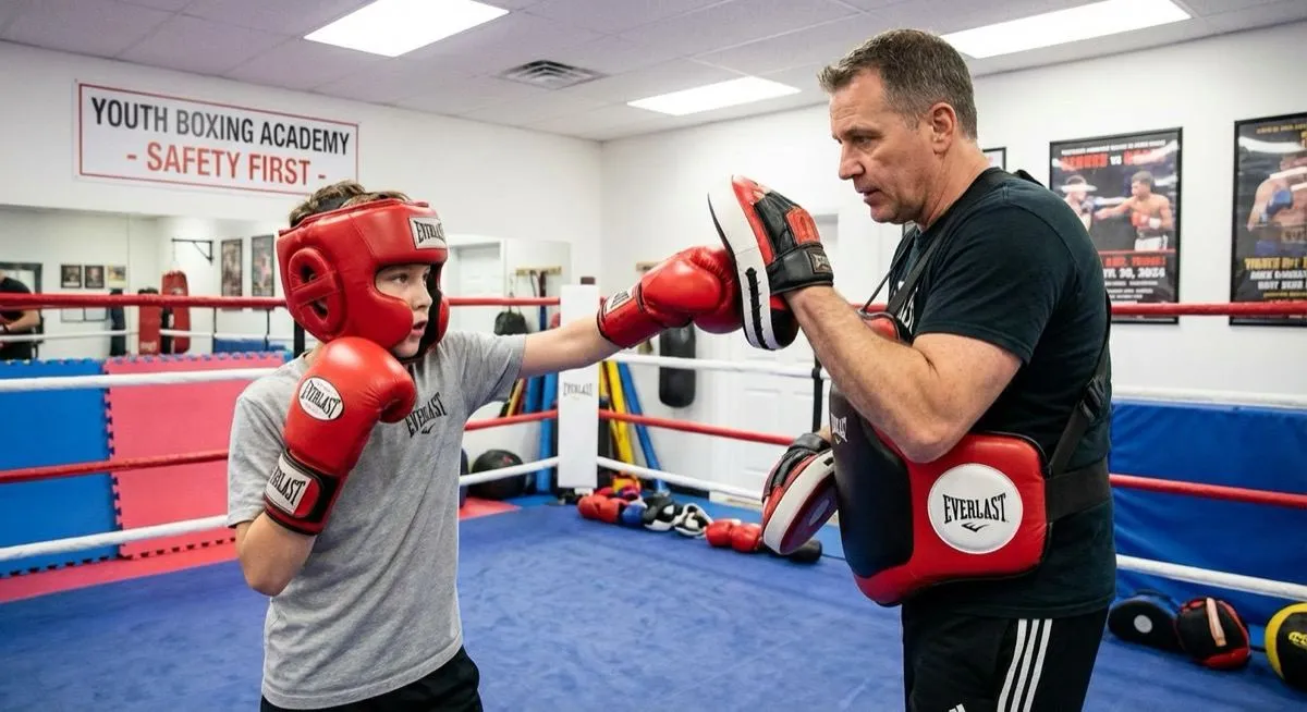 Parent watching a junior boxing session at Honour and Glory