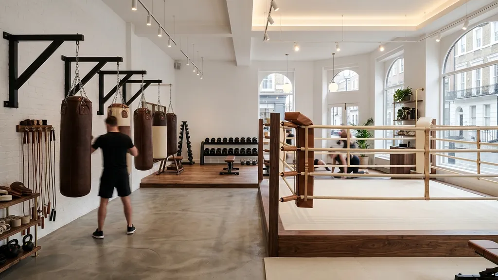 Artist's impression of Rathbone Boxing Club interior